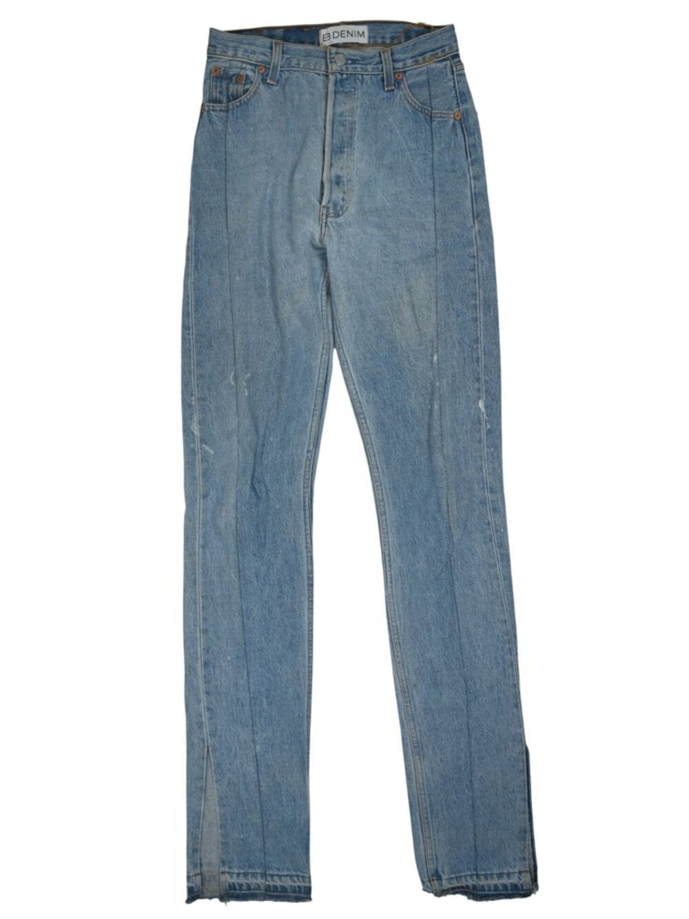 EB Denim Split Hem Jeans in Blue